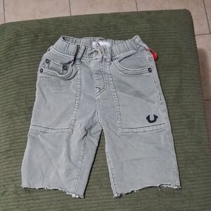 True Religion Gray Denim Shorts